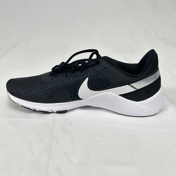 Brand New with box Men's Nike Legend Essential 2 Black White Metallic Silver - Picture 2 of 8